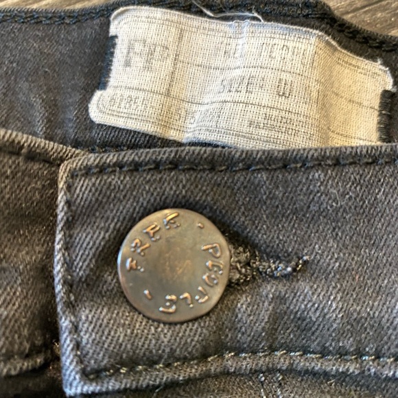 Free People Skinny Ankle Black super soft Jeans Size 28” 29”. see measurements - Picture 7 of 11